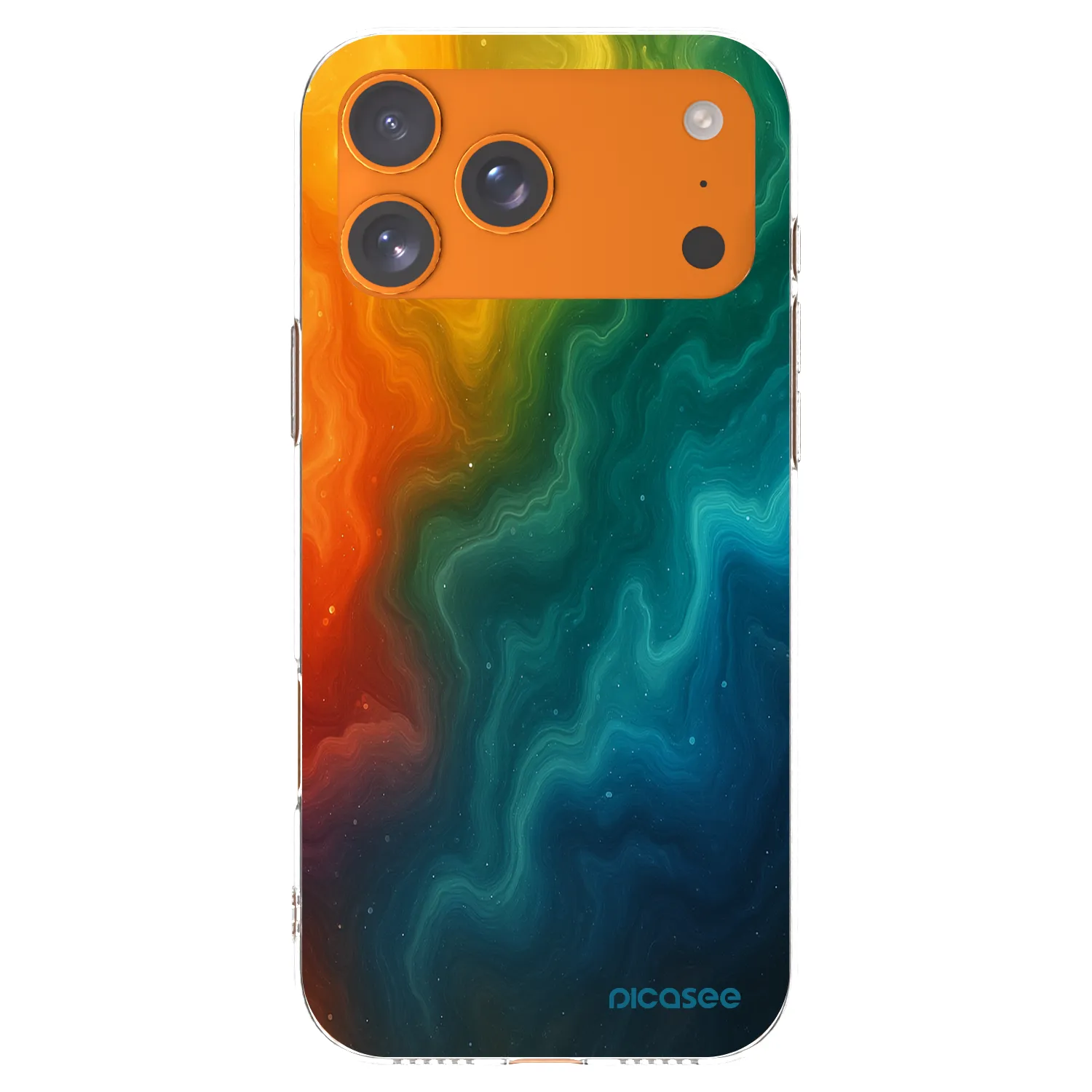 Picasee silikonska prozirna maskica za Apple iPhone 17 Pro Max - Solar