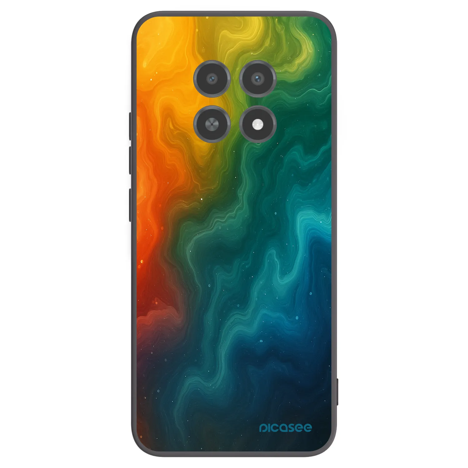 Picasee crna silikonska maskica za Realme 12X - Solar