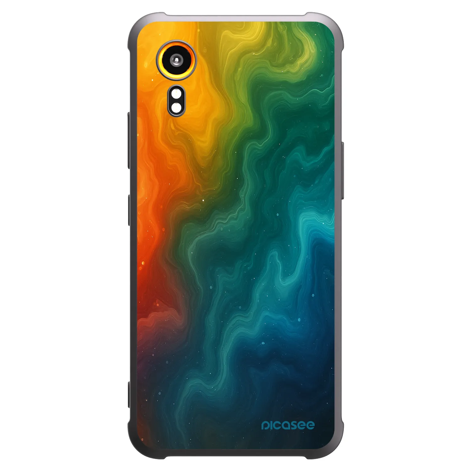 Picasee crna silikonska maskica za Samsung Galaxy Xcover 7 - Solar