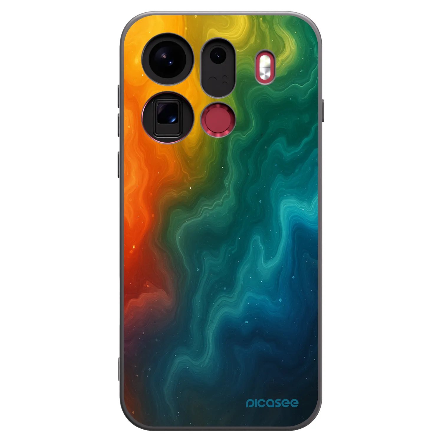 Picasee crna silikonska maskica za OPPO Find X9 Pro - Solar