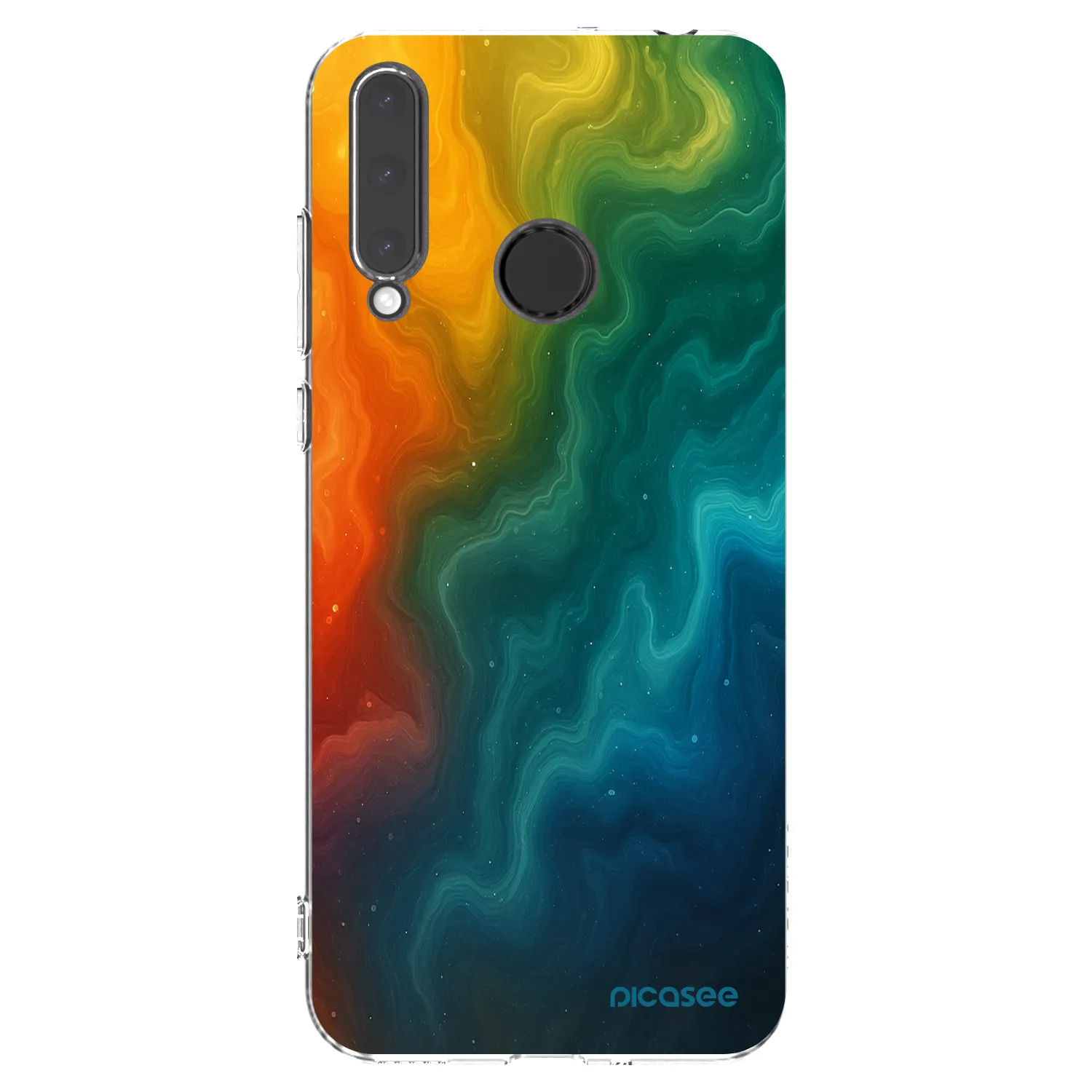 Picasee silikonska prozirna maskica za Honor 20 Lite - Solar