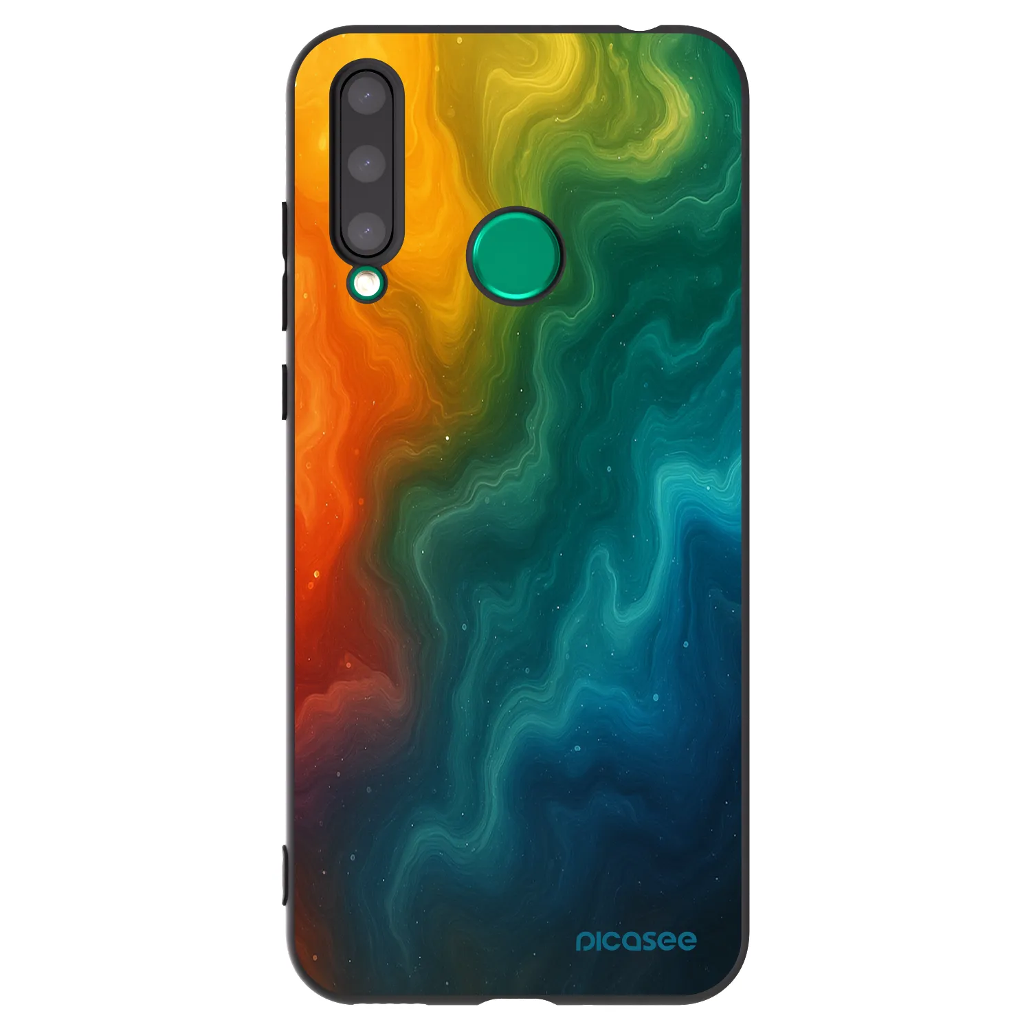 Picasee crna silikonska maskica za Honor 20 Lite - Solar