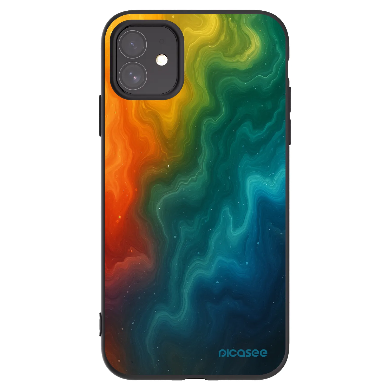 Picasee crna silikonska maskica za Apple iPhone 11 - Solar
