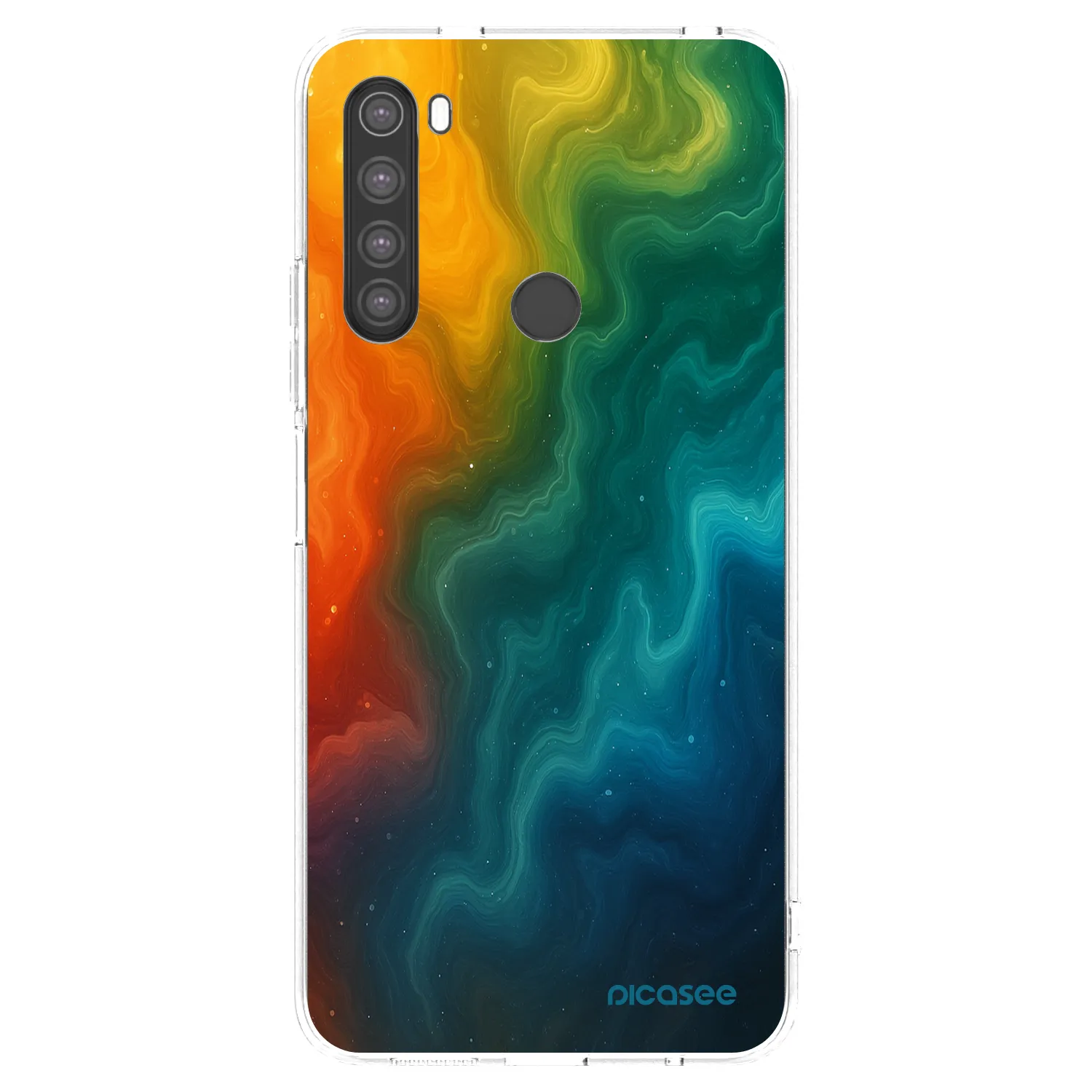 Picasee silikonska prozirna maskica za Xiaomi Redmi Note 8 - Solar
