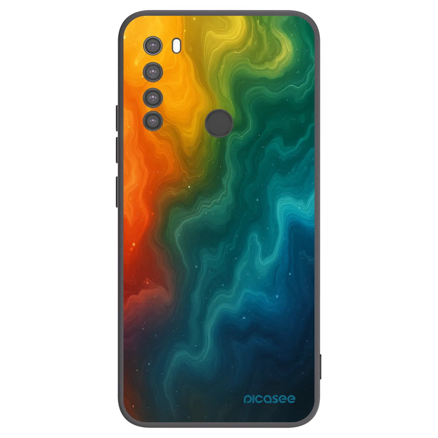 Picasee crna silikonska maskica za Xiaomi Redmi Note 8 - Solar