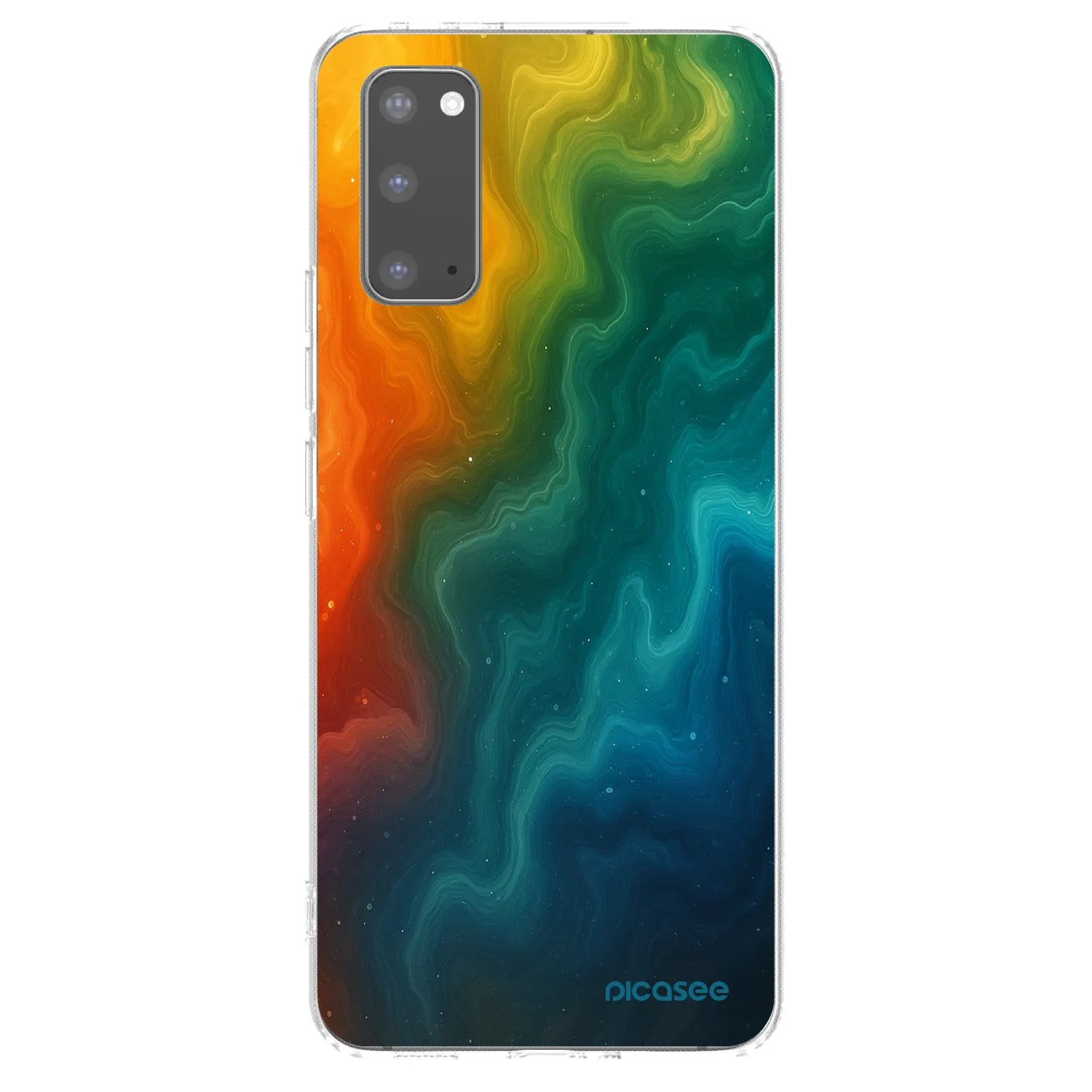 Picasee silikonska prozirna maskica za Samsung Galaxy S20 G980F - Solar