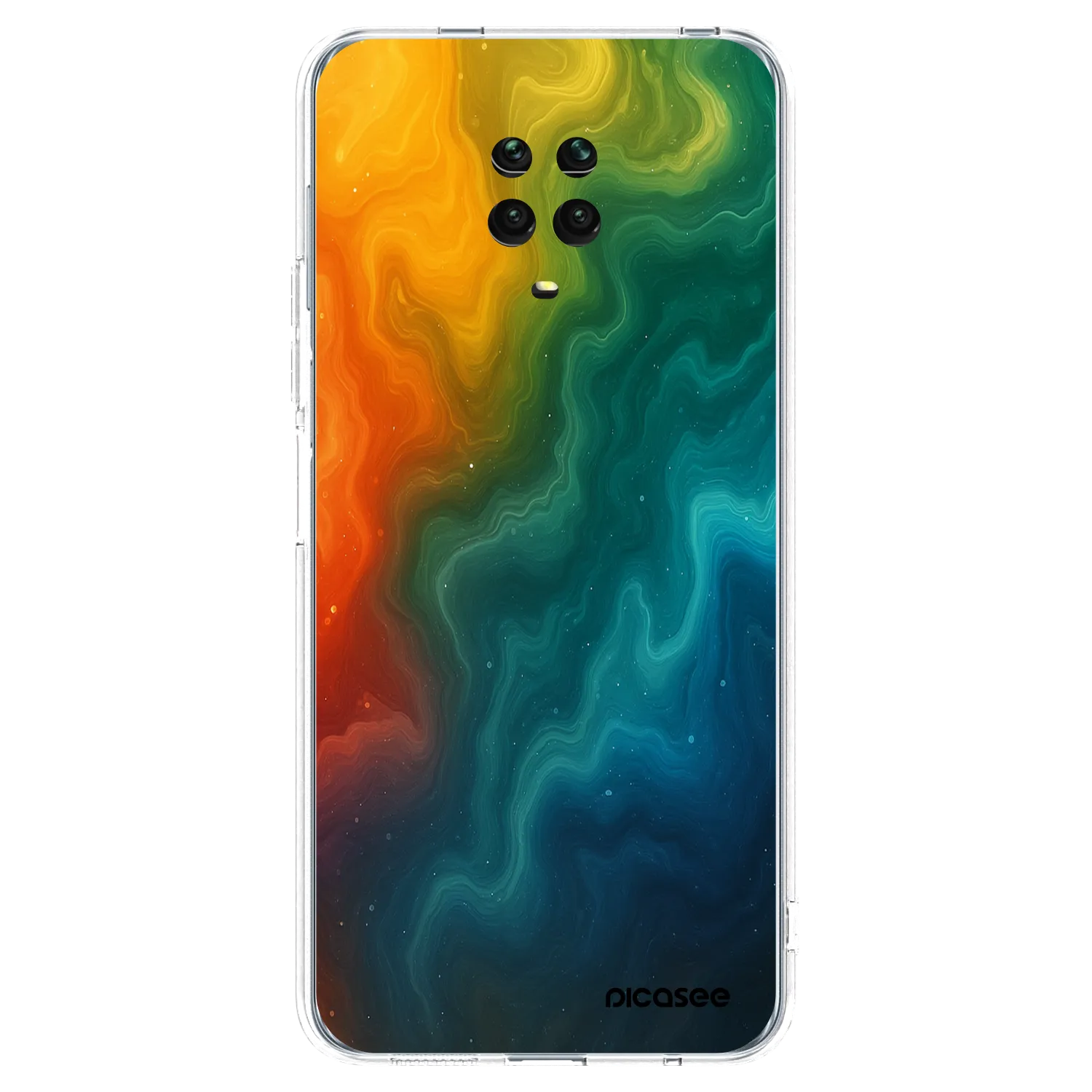Picasee silikonska prozirna maskica za Xiaomi Redmi Note 9S - Solar