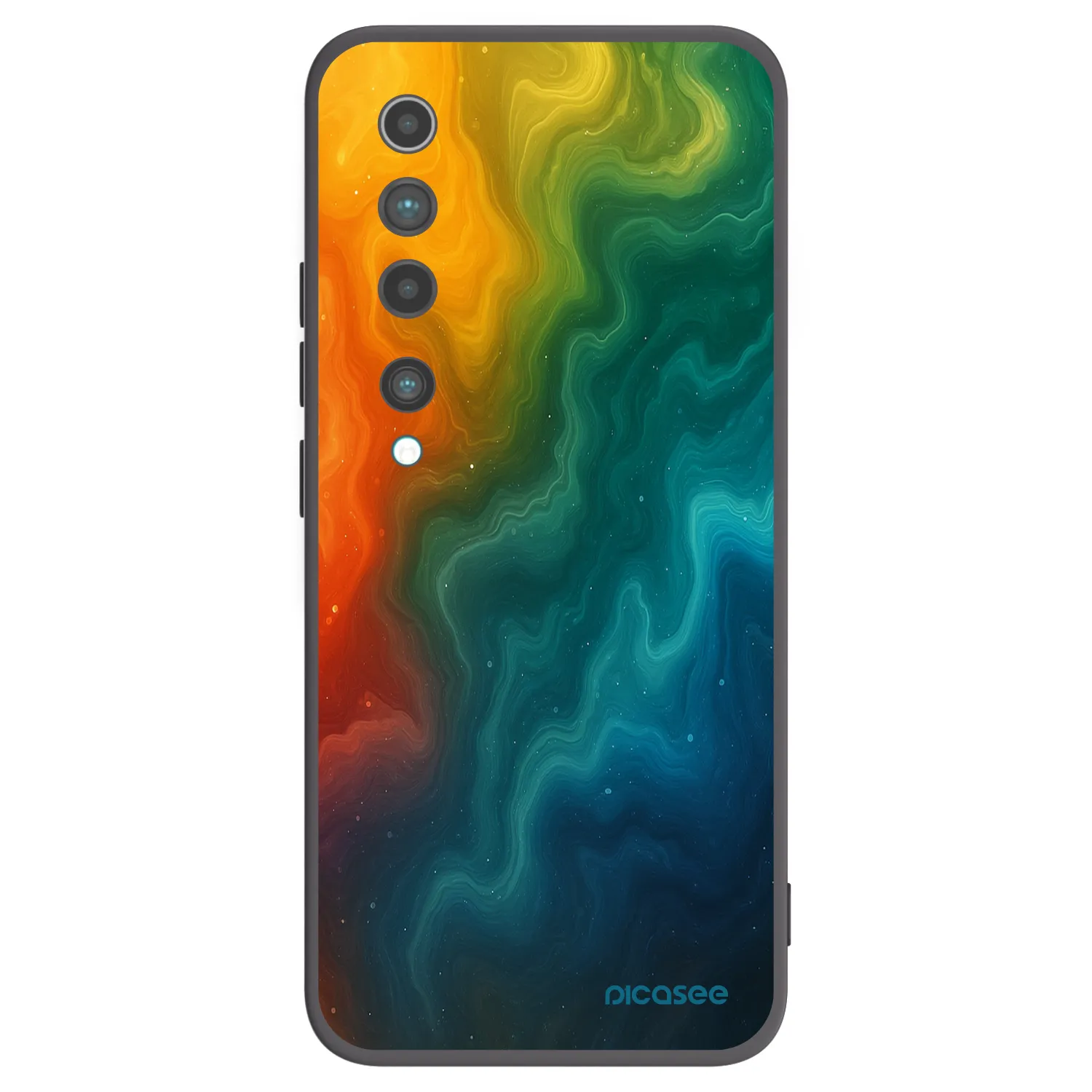 Picasee crna silikonska maskica za Xiaomi Mi 10 - Solar