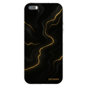 Picasee silikonska prozirna maskica za Apple iPhone 5/5S/SE - Thunder