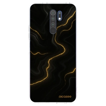Picasee silikonska prozirna maskica za Xiaomi Redmi 9 - Thunder