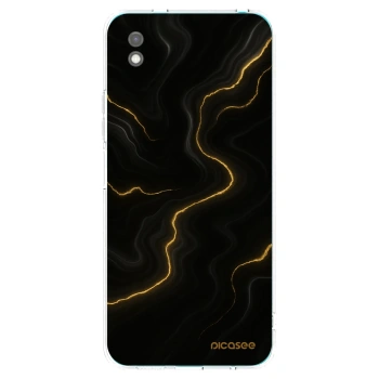 Picasee crna silikonska maskica za Xiaomi Redmi 9A - Thunder