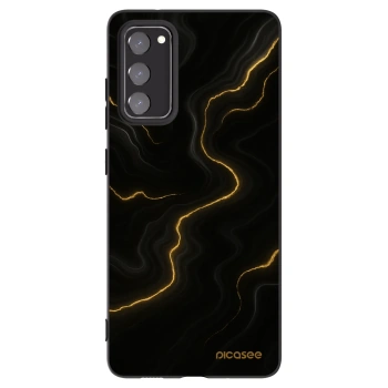 Picasee crna silikonska maskica za Samsung Galaxy S20 FE - Thunder