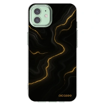 Picasee silikonska prozirna maskica za Apple iPhone 12 Pro - Thunder