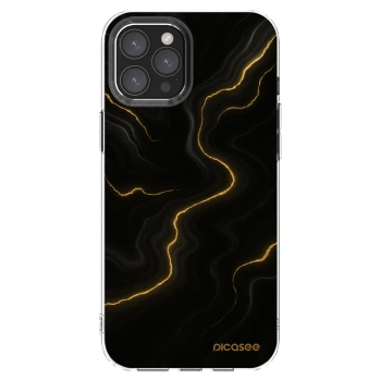 Picasee silikonska prozirna maskica za Apple iPhone 12 Pro Max - Thunder