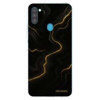 Picasee silikonska prozirna maskica za Samsung Galaxy M11 - Thunder
