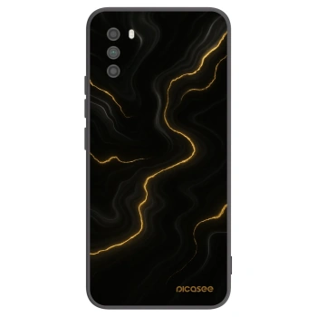 Picasee crna silikonska maskica za Xiaomi Poco M3 - Thunder