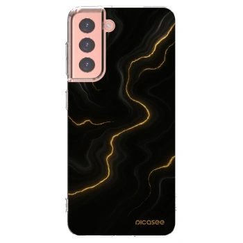 Picasee silikonska prozirna maskica za Samsung Galaxy S21 5G G991B - Thunder