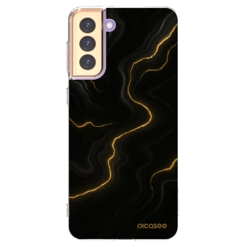 Picasee silikonska prozirna maskica za Samsung Galaxy S21+ 5G G996F - Thunder