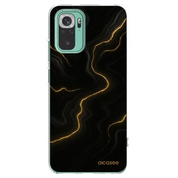 Picasee silikonska prozirna maskica za Xiaomi Redmi Note 10 Pro - Thunder