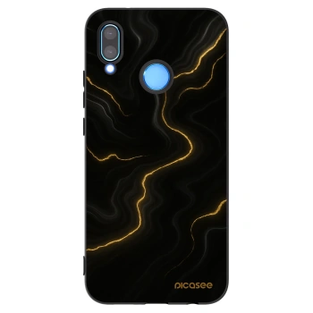 Picasee crna silikonska maskica za Huawei P20 Lite - Thunder