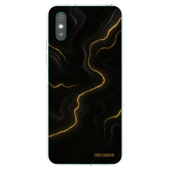 Picasee silikonska prozirna maskica za Xiaomi Redmi 9AT - Thunder