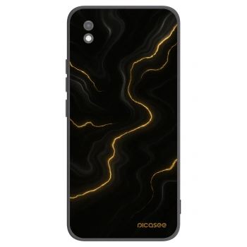 Picasee crna silikonska maskica za Xiaomi Redmi 9AT - Thunder