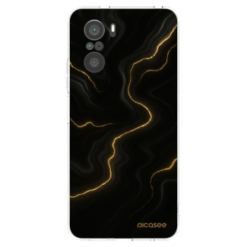 Picasee silikonska prozirna maskica za Xiaomi Poco F3 - Thunder