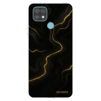 Picasee silikonska prozirna maskica za Realme C21 - Thunder