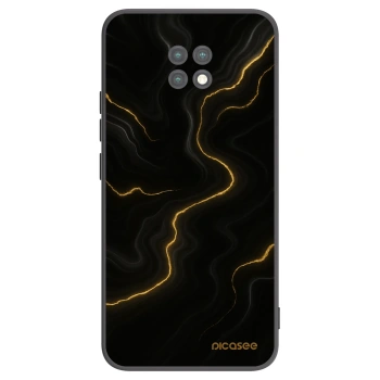 Picasee crna silikonska maskica za Xiaomi Redmi Note 9T - Thunder