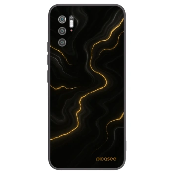 Picasee crna silikonska maskica za Xiaomi Poco M3 Pro 5G - Thunder