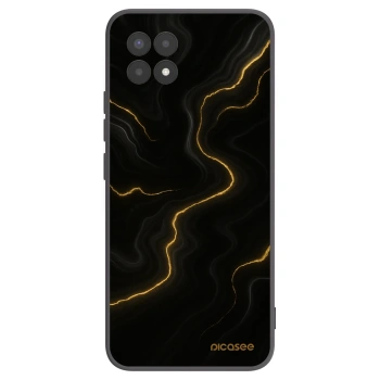 Picasee crna silikonska maskica za Realme 8i - Thunder