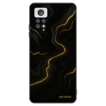 Picasee crna silikonska maskica za Xiaomi Redmi Note 11 - Thunder