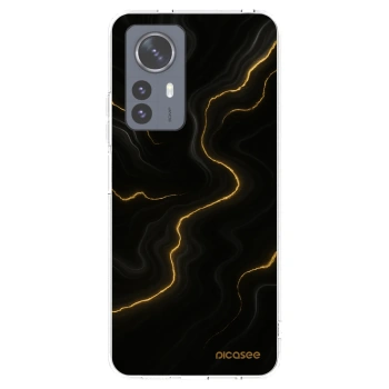 Picasee silikonska prozirna maskica za Xiaomi 12 Pro - Thunder