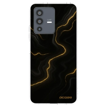 Picasee silikonska prozirna maskica za Vivo V23 5G - Thunder