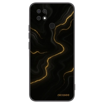 Picasee crna silikonska maskica za Xiaomi Redmi 10C - Thunder