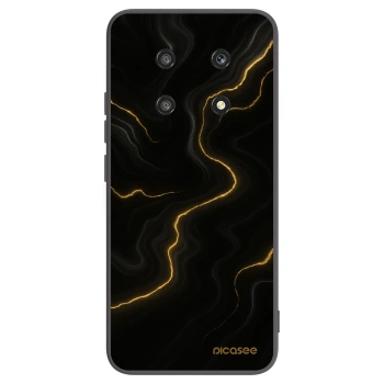 Picasee crna silikonska maskica za Honor Magic4 Lite 5G - Thunder