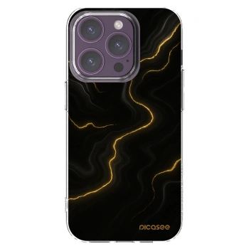 Picasee silikonska prozirna maskica za Apple iPhone 14 Pro - Thunder