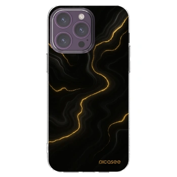 Picasee silikonska prozirna maskica za Apple iPhone 14 Pro Max - Thunder