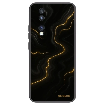 Picasee crna silikonska maskica za Honor 70 - Thunder