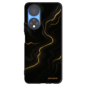 Picasee crna silikonska maskica za Honor X7 - Thunder