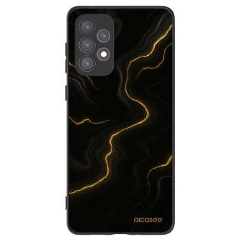 Picasee crna silikonska maskica za Samsung Galaxy A73 5G - Thunder