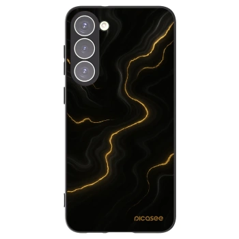 Picasee crna silikonska maskica za Samsung Galaxy S23+ 5G - Thunder