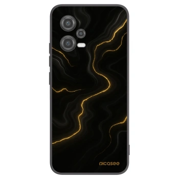 Picasee crna silikonska maskica za Xiaomi Poco X5 - Thunder
