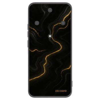 Picasee crna silikonska maskica za Honor Magic5 Lite 5G - Thunder