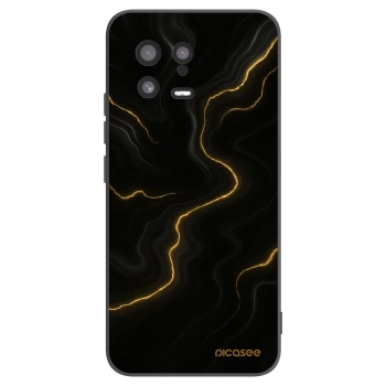 Picasee crna silikonska maskica za Xiaomi 13 - Thunder