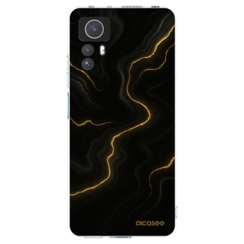 Picasee silikonska prozirna maskica za Xiaomi Redmi Note 12S - Thunder