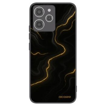 Picasee crna silikonska maskica za Xiaomi Redmi 12 4G - Thunder