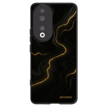 Picasee crna silikonska maskica za Honor 90 5G - Thunder