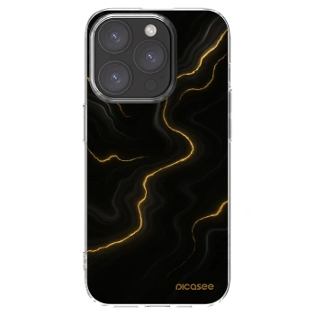 Picasee silikonska prozirna maskica za Apple iPhone 15 Pro - Thunder