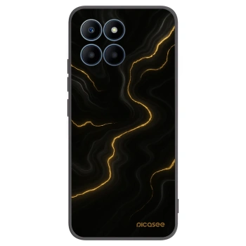 Picasee crna silikonska maskica za Honor 70 Lite - Thunder